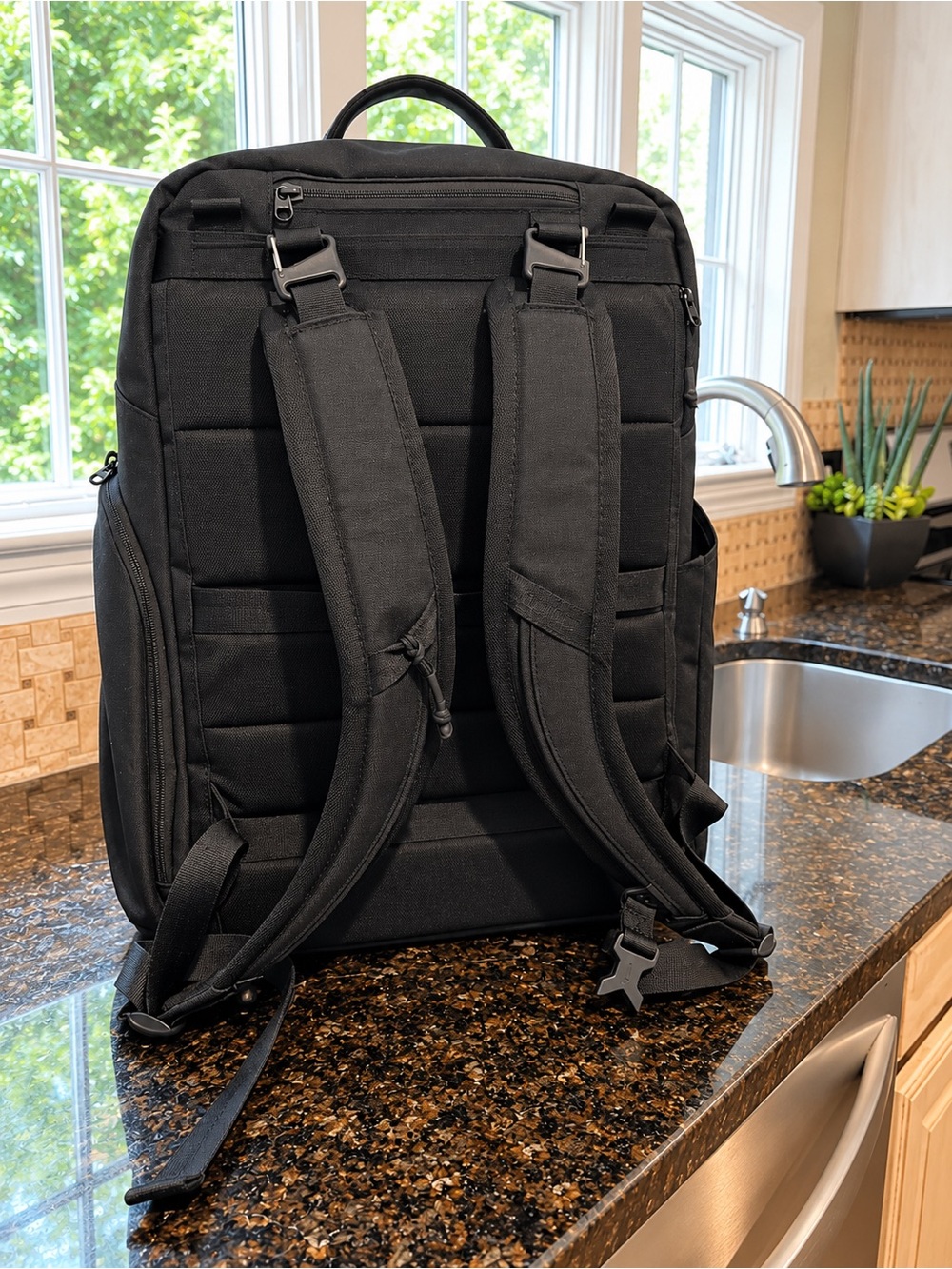 Nike Utility 2.0 Black Backpack Multi Pocket Laptop Travel Bag - Picture 8 of 14
